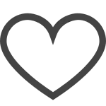 Heart O SVG Icon